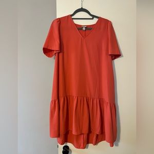 Pink Short Sleeve Dress